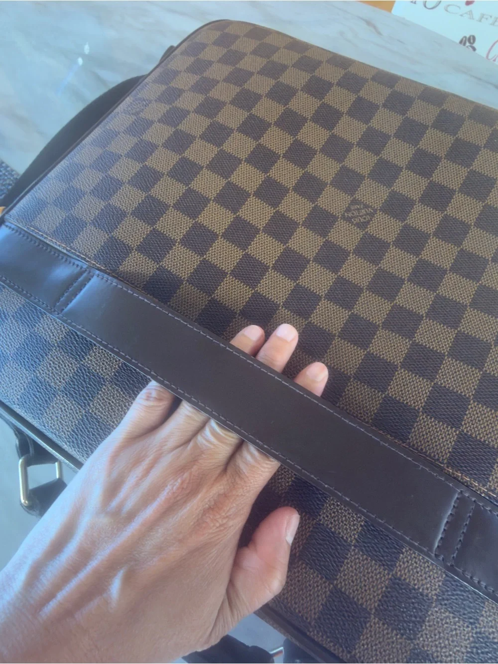 Louis Vuitton Damier Ebene Porte Ordinateur Sabana Computer Case